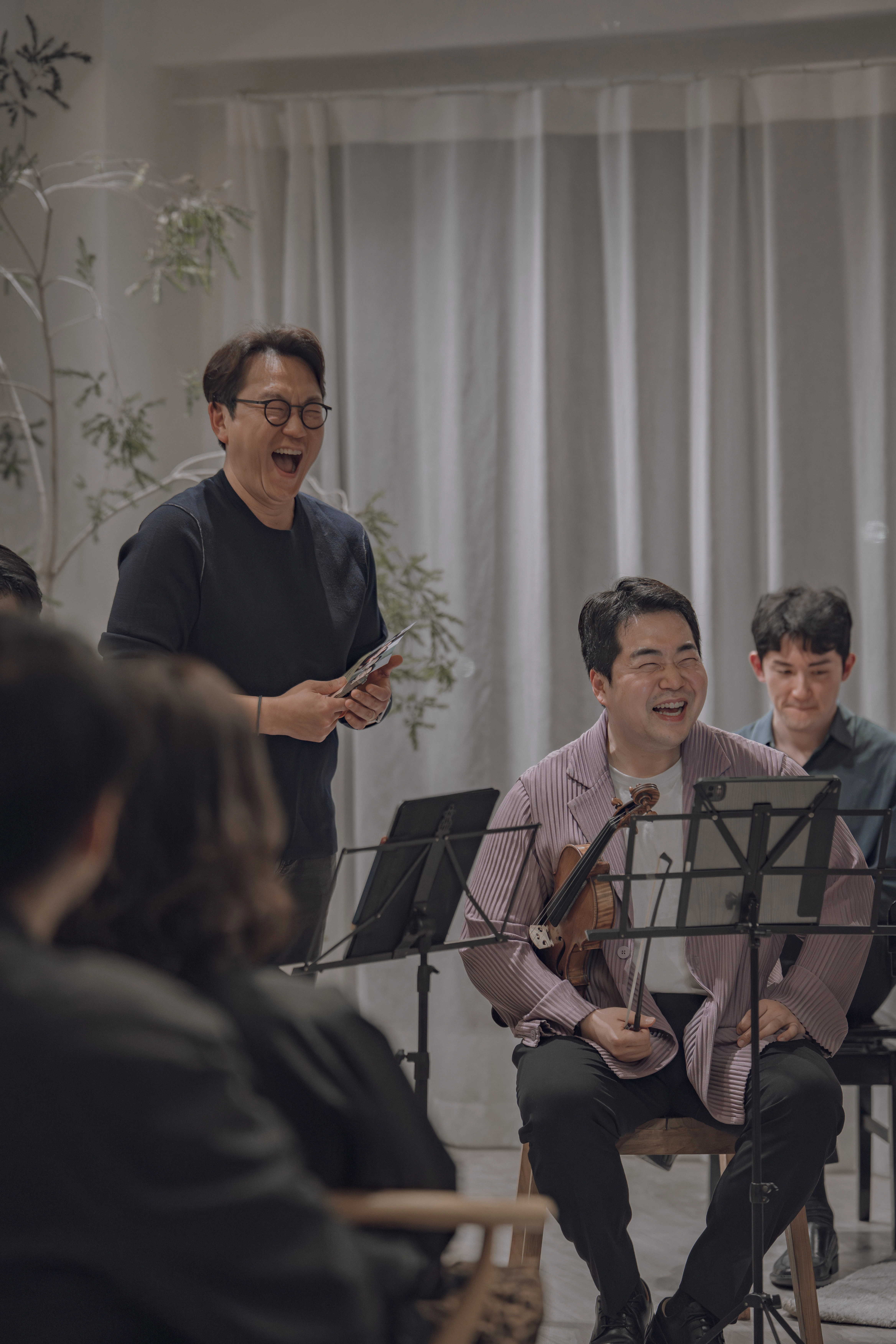 공연 후 연주자 인사